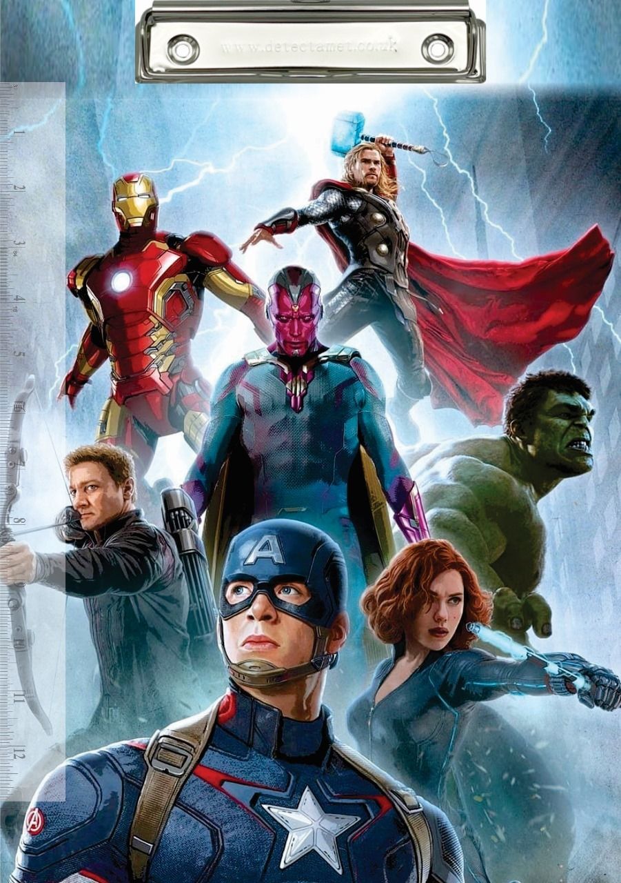 Kids Heros Clipboards, A4 Letter Size Clipboards, Suitable for Unisex Students