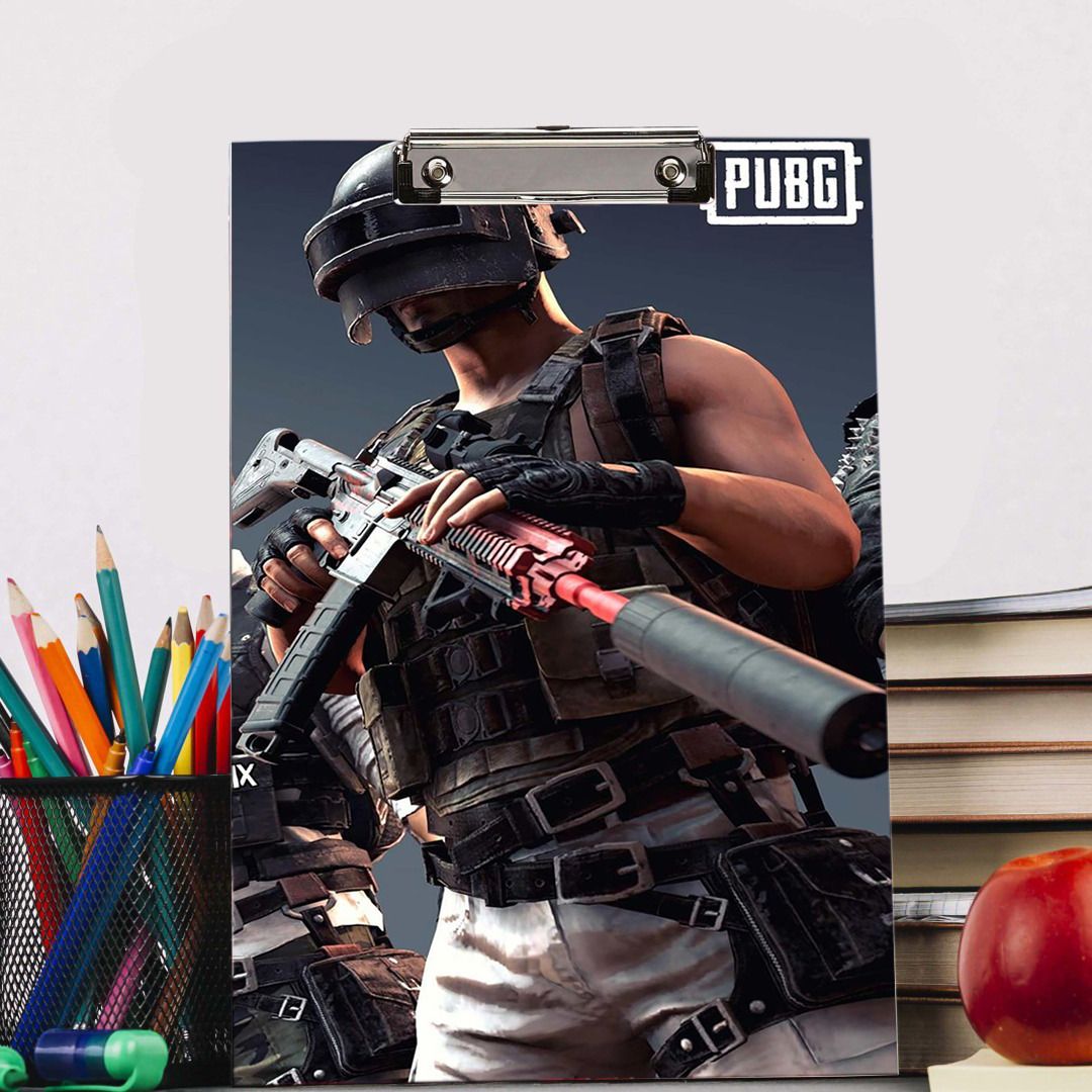 crative design Pubg Man Doll Exam pad for Boy, Girl ,school,wooden exampad size 14x9.5 inch-picture-34