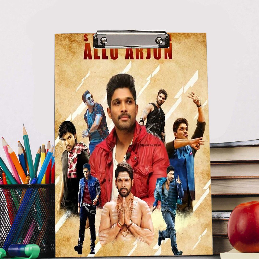 printwave Actor Alluarjun Digital reprint examination pad school collage Size 14x10 inch-picture-30