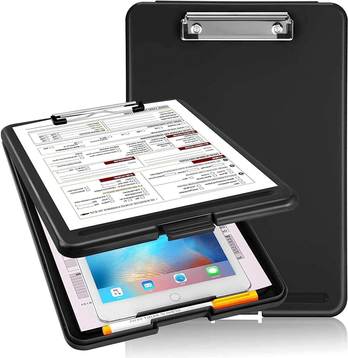 Exam Pad with Strong Clip Writing Board for School College Office Documents-image-2