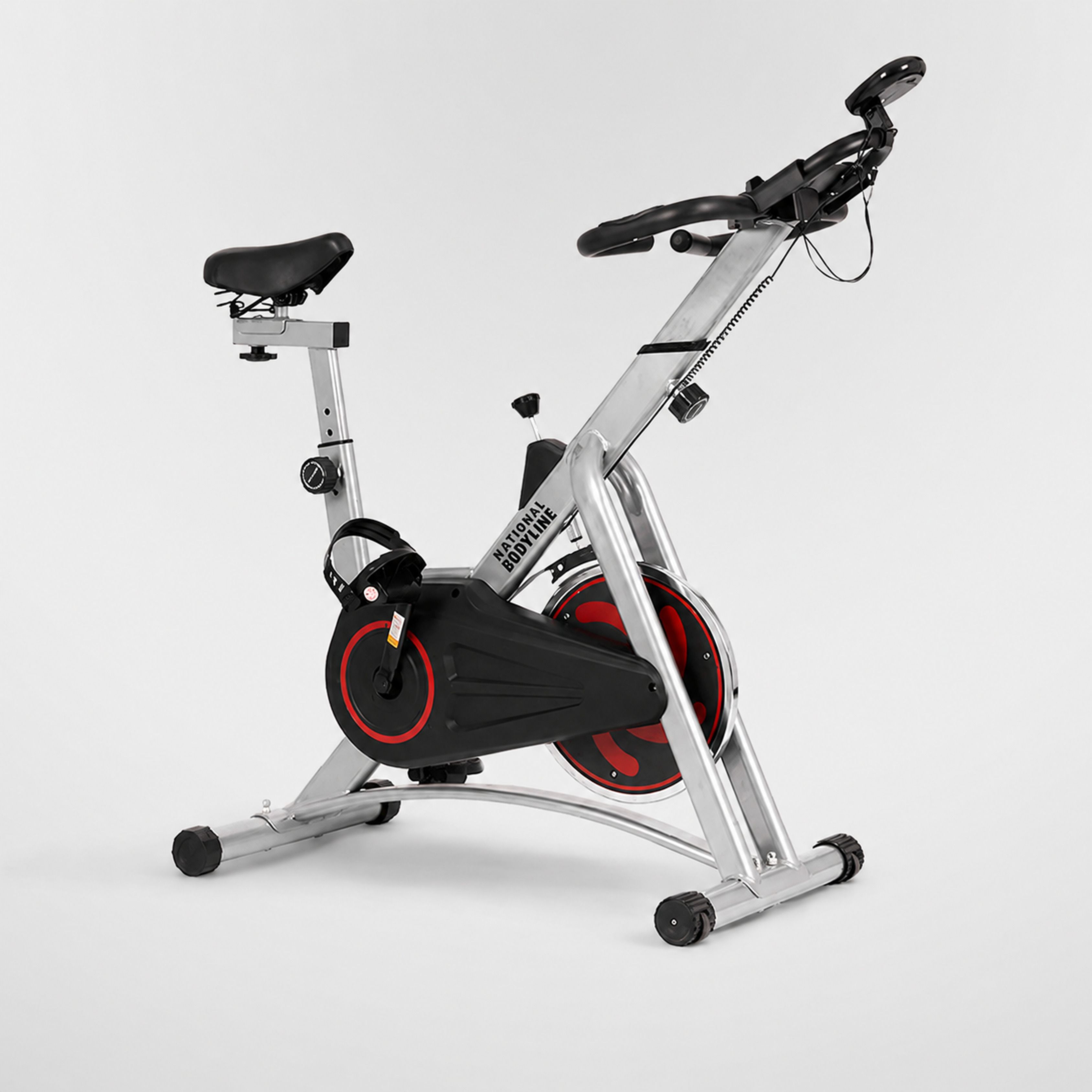 national bodyline S2 Indoor Spinning Exercise Bike with 6kg Flywheel, Belt Drive Spinner Exercise Bike-picture-0