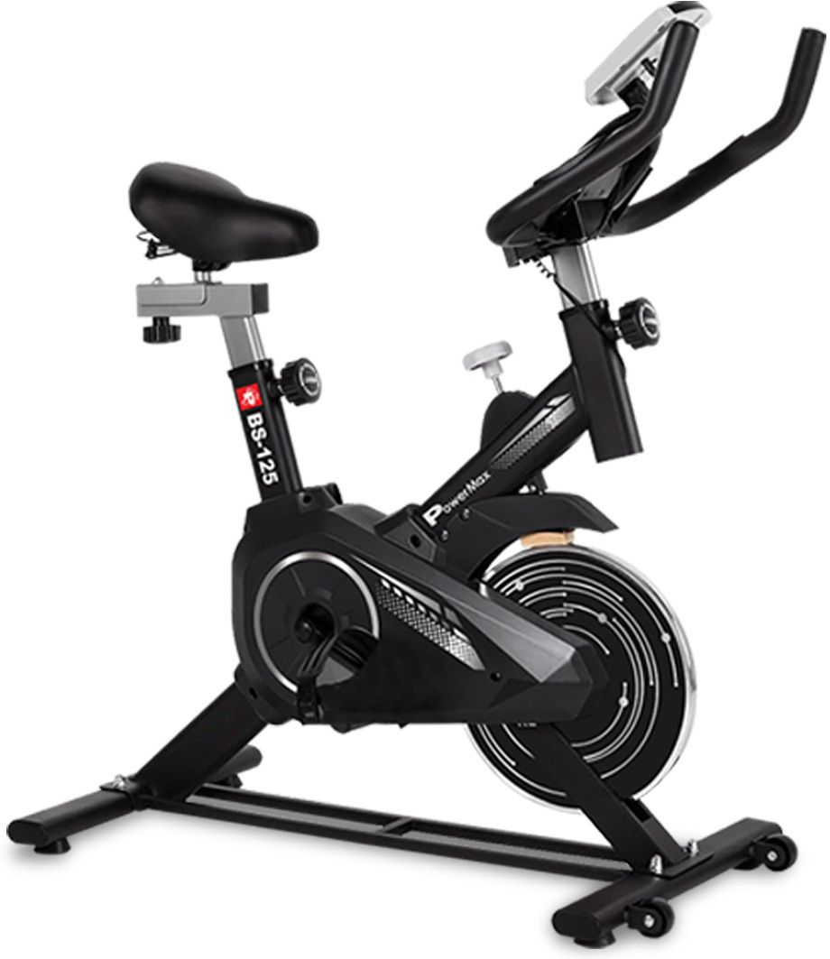 BS-125 gym cycle with 7Kg Flywheel | ipad holder | Knob braking, max user 130kg Upright Stationary Exercise Bike-image-27