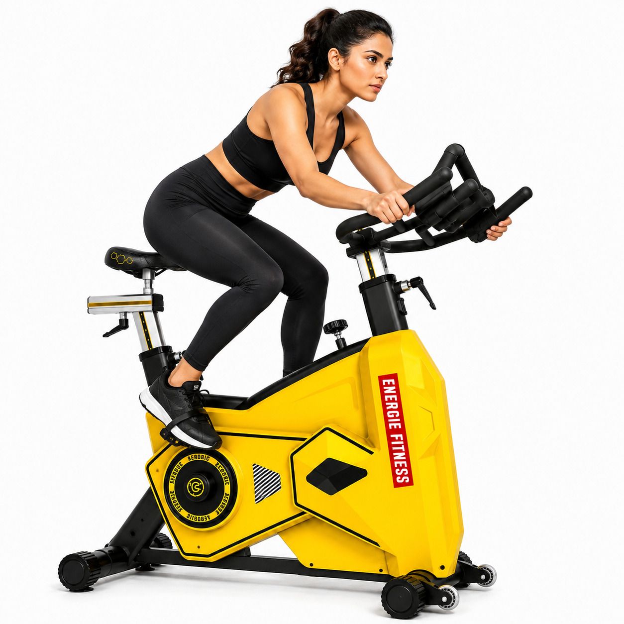 Transformer Spinning Bike 26kg Flywheel Adjustable Seat & Handlebars Indoor Cycles Exercise Bike-image-44