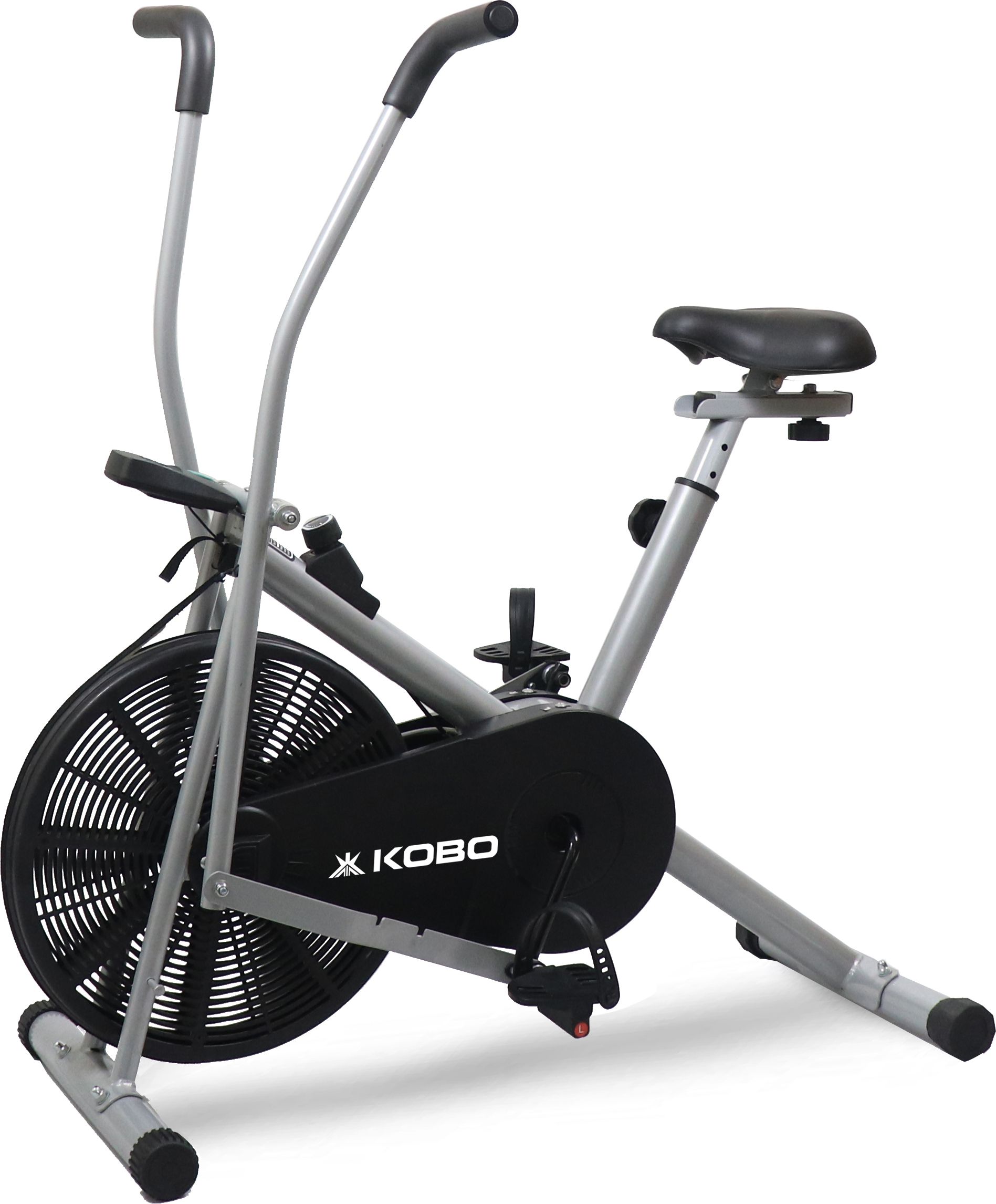 2 in 1 Air Bike Exercise Cycle For Home 120 Kg User Weight Dual-Action Stationary Exercise Bike-image-48