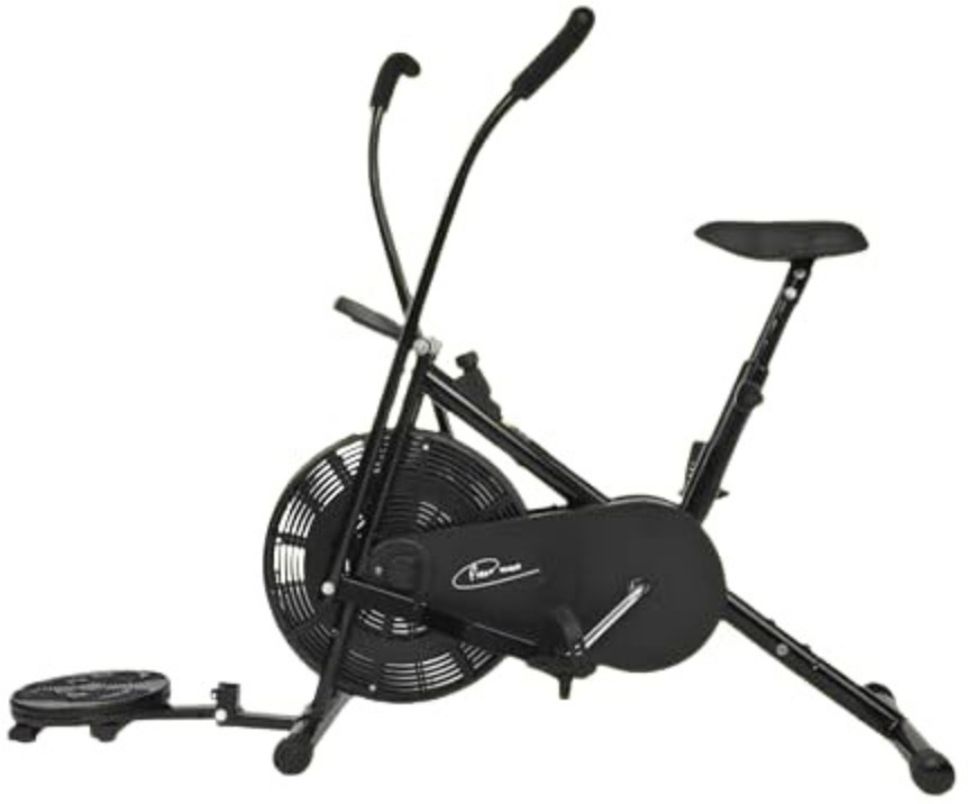 Air Bike Exercise Cycle for Home Gym Cardio Body Weight Loss Workout Upright Stationary Exercise Bike