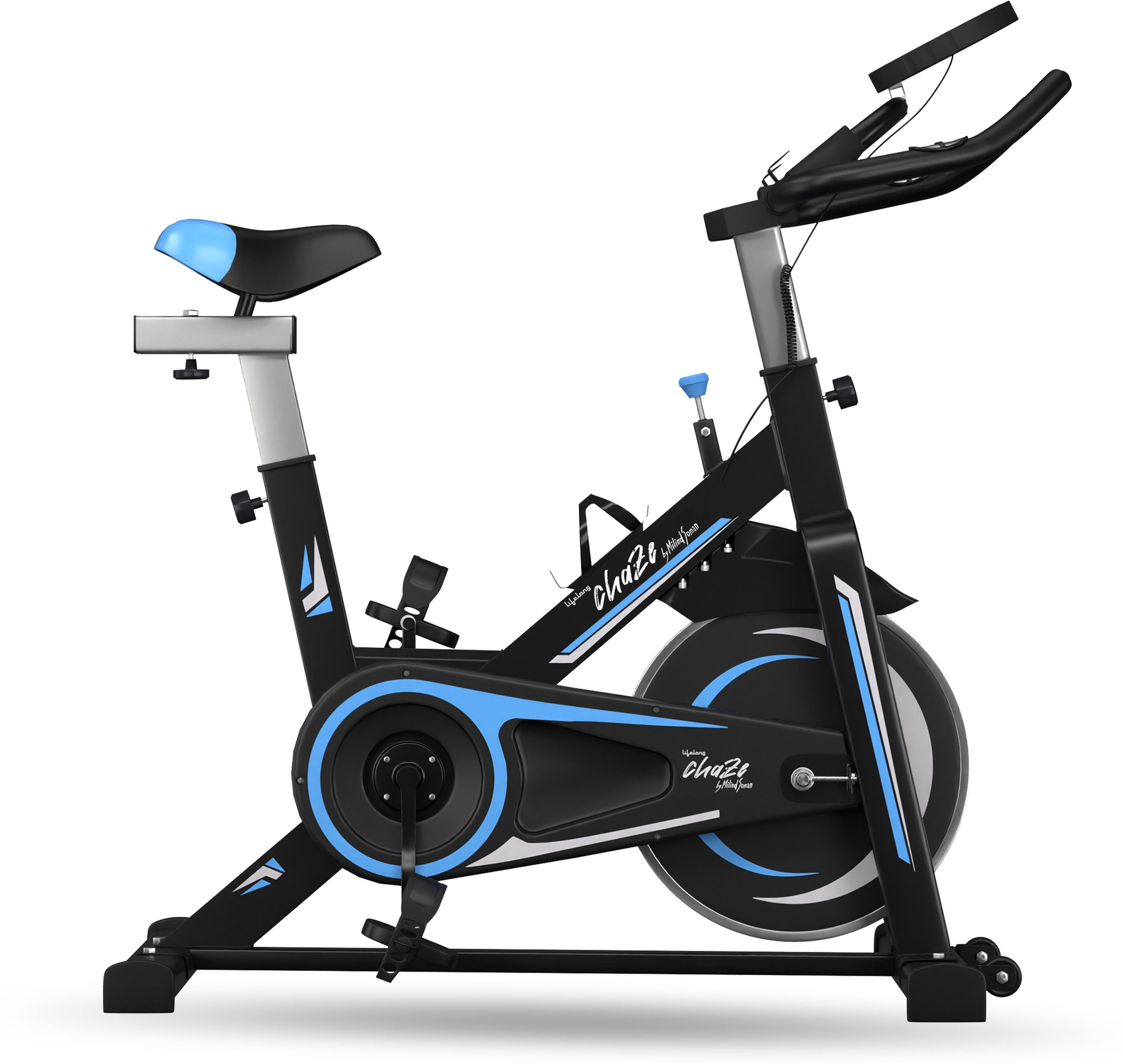 lifelong Chaze by Milind Soman CZSB06 Fit Pro Spin with 6Kg Flywheel Upright Stationary Exercise Bike-picture-32