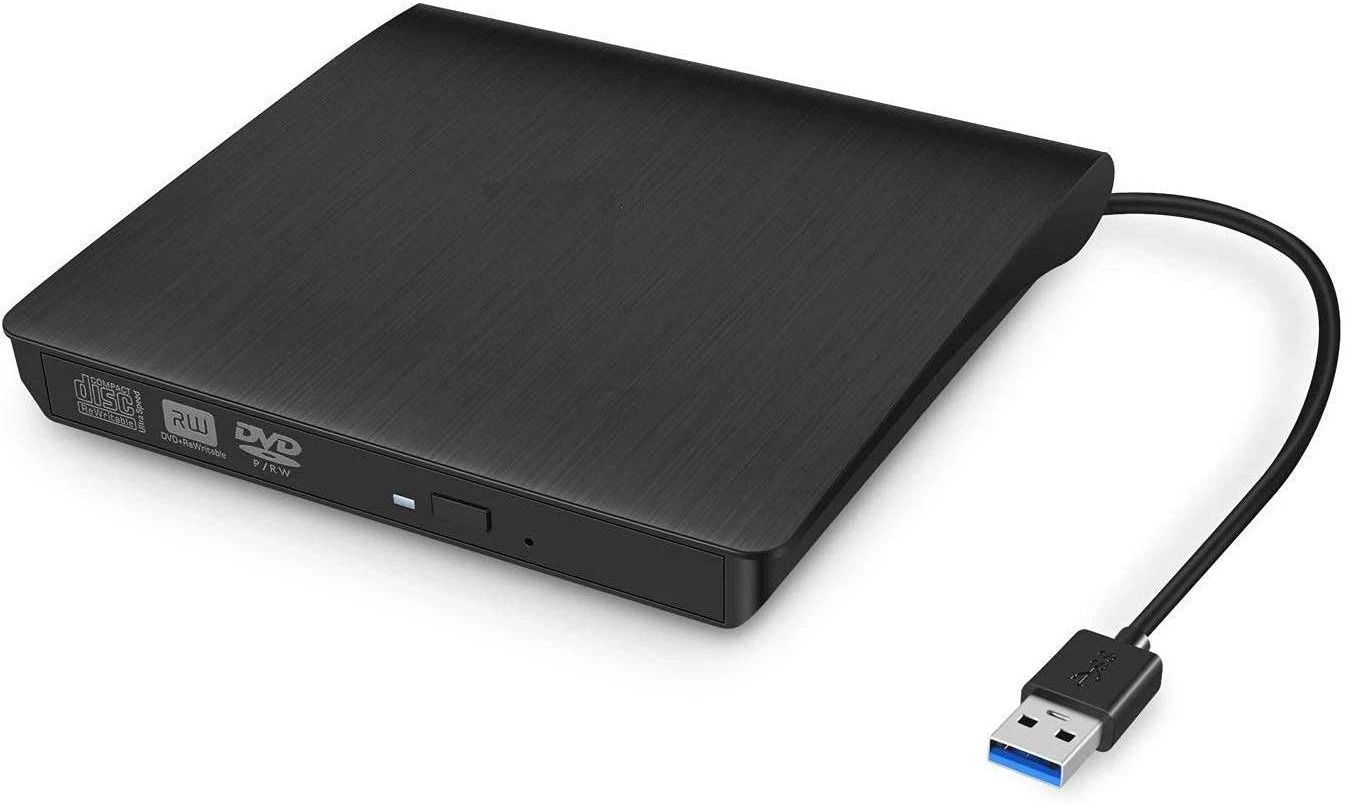 Sancy External DVD Drive, USB 3.0 Portable Type-C CD DVD +/-RW Drive/DVD Optical Drive External DVD Writer