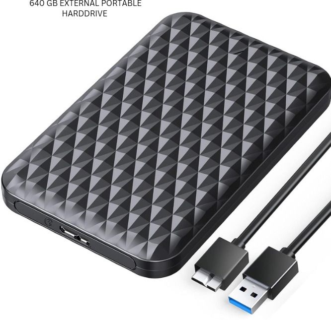 Carecase 640GB Portable External Hard Drive – 2.5"Inch Harddrive Usb 3.0 External HDD GB External Hard Disk Drive (HDD)