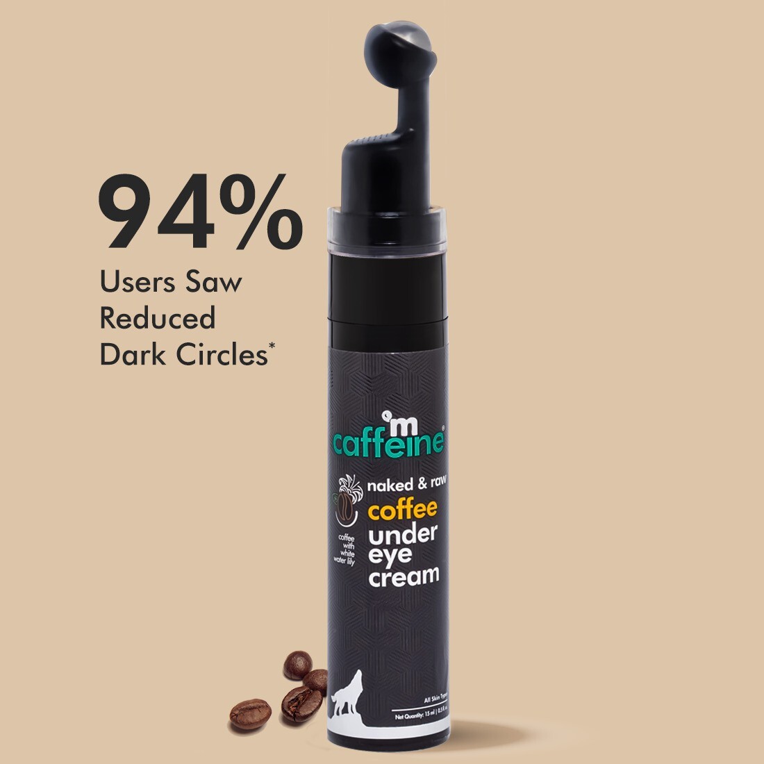 mCaffeine Coffee Under Eye Cream Gel for Dark Circle