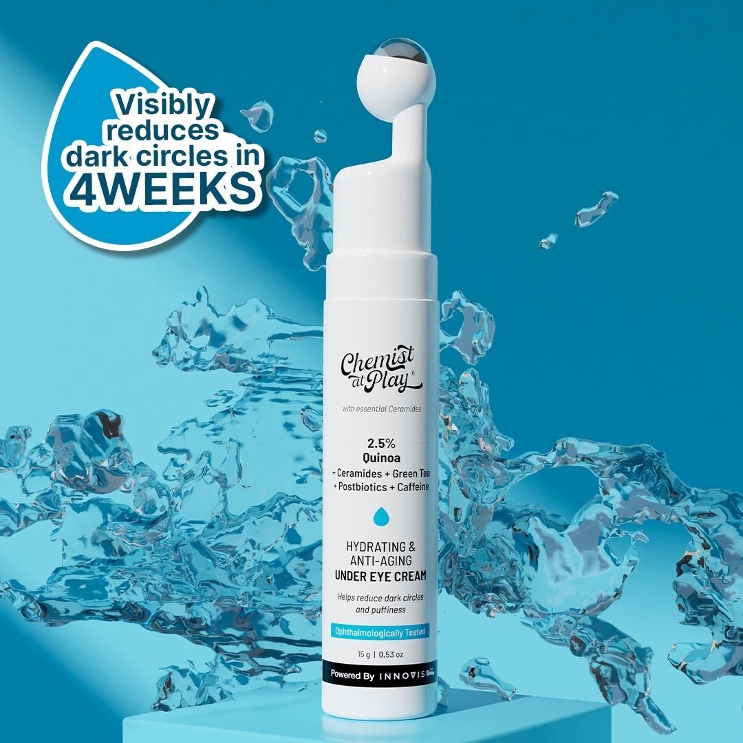 Under Eye Cream | Quinoa Extract | For Dark Circles Puffiness & Wrinkles