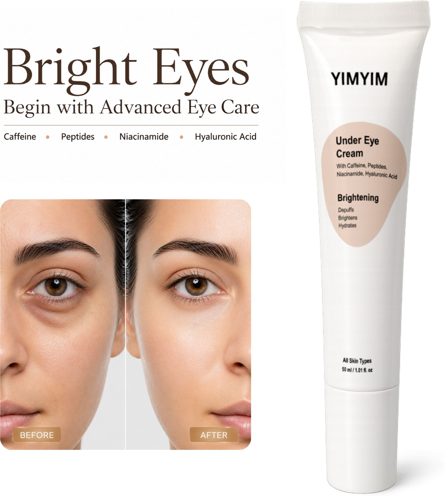 yimyim Under Eye Cream for Dark Circles and Puffiness, Fine Lines, Wrinkles & Eye Bags-picture-37