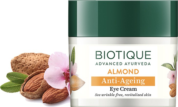 Biotique Almond Anti-Ageing Eye Cream, Under Eye Cre