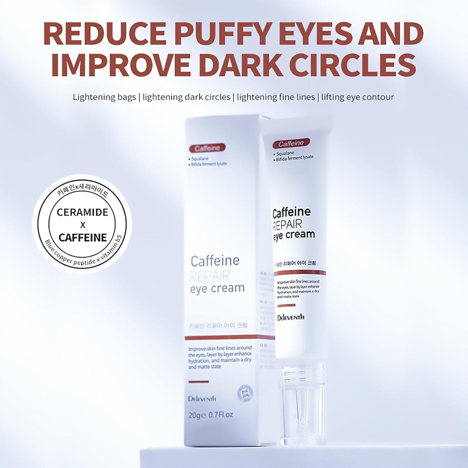 Korean Caffeine Repair Eye Cream | Hydrating & Firming Eye Care Cream pack of 1-image-30