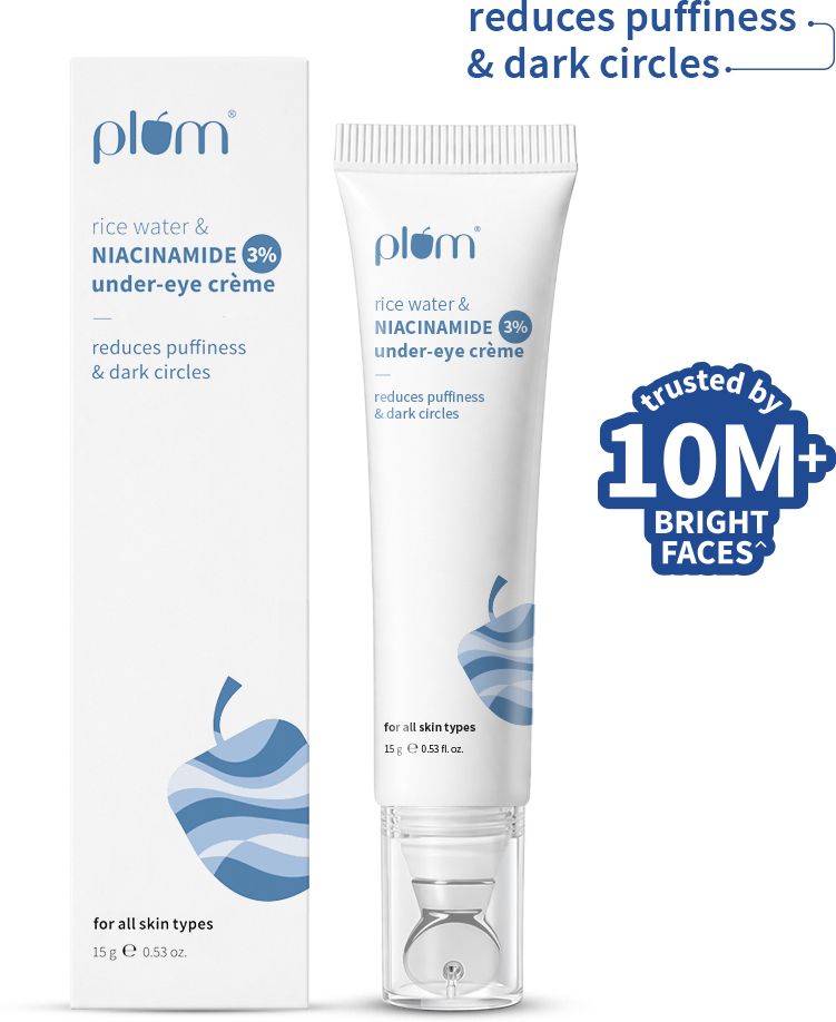 plum Rice Water & Niacinamide 3% Under-Eye Crème | With Peptides Ceramides & Caffeine-picture-25