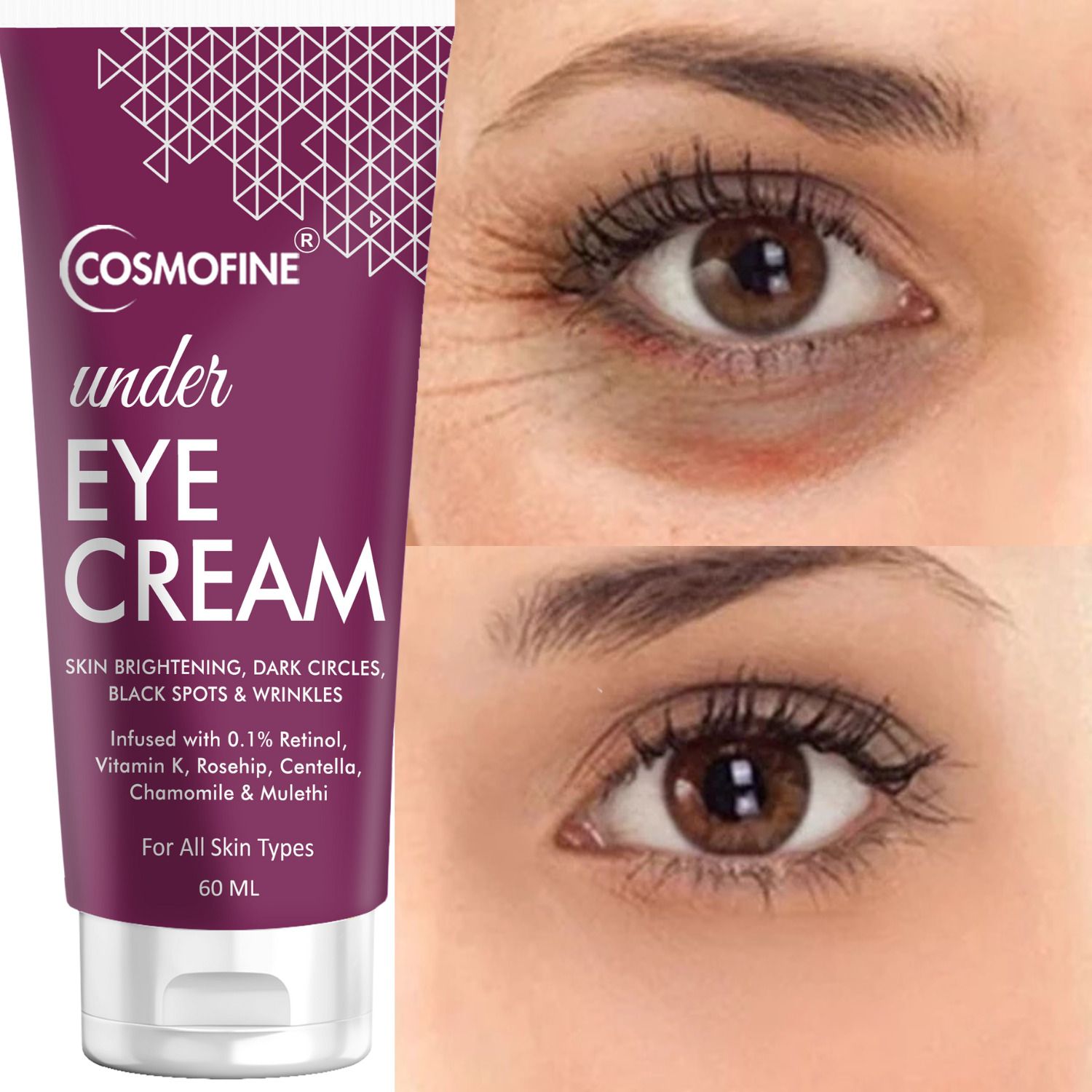 cosmofine Dark Circles Removal Cream Under Eye Cream Reduces Fine Line & Wrinkles-picture-27