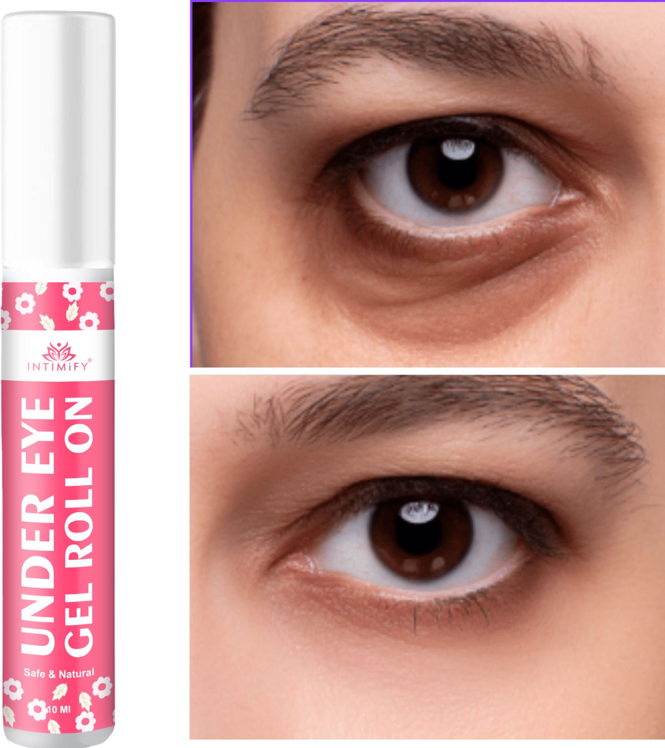 intimify Under eye gel for Fast-Absorbing Roller For Dark Circles, Fine Lines, Puffiness-picture-0