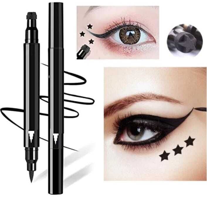 GLAMOUR 2 IN 1 GEL EYELINER AND STAR SHAPE LONG LASTING EYELINER 6 g-image-34