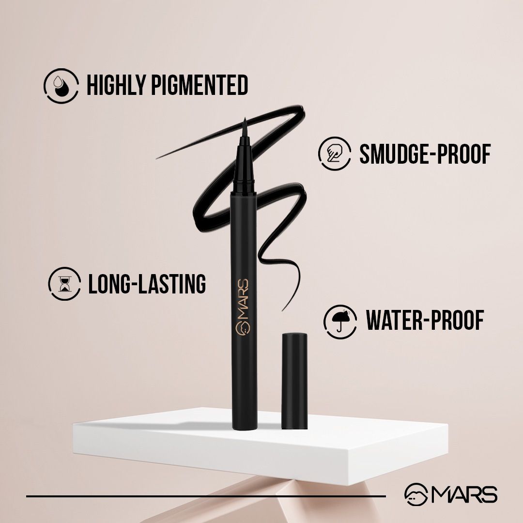 mars City Strokes Charming Eyes Liquid Eyeliner Smooth Glide Long-lasting Eyeliner 1 ml-picture-37