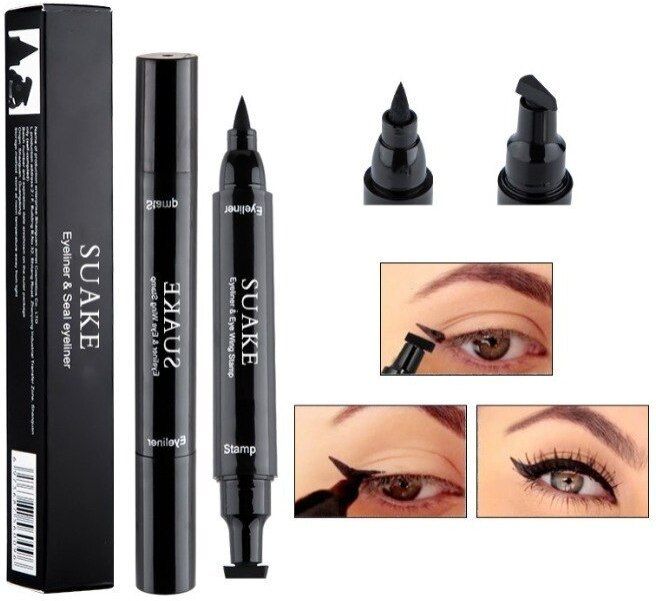 pravia Eyeliner Stamp Waterproof Long Lasting Heart & Star Shape 20 ml (BLACK) 10 ml-picture-12