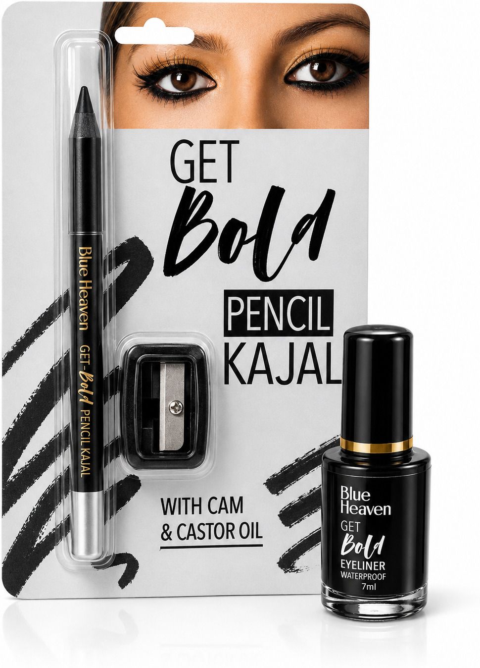 blue heaven GET BOLD PENCIL KAJAL AND BOLD EYELINER 7 ml-picture-2