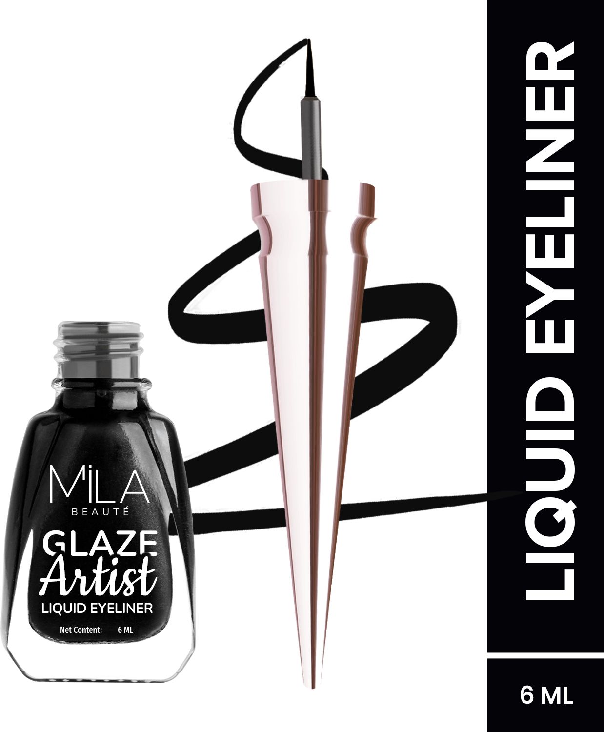Glaze Artist Liquid Eyeliner | Waterproof & Smudge-proof | Long Lasting Eyeliner 6 ml-image-21