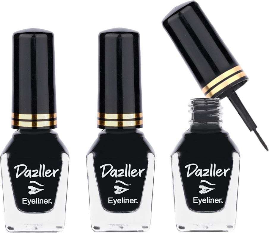 dazller Washable Eyeliner(Pack of 3 X 6.5mL), Velvet Matte, Smudge proof,Water-resistant 19.5 ml-picture-27