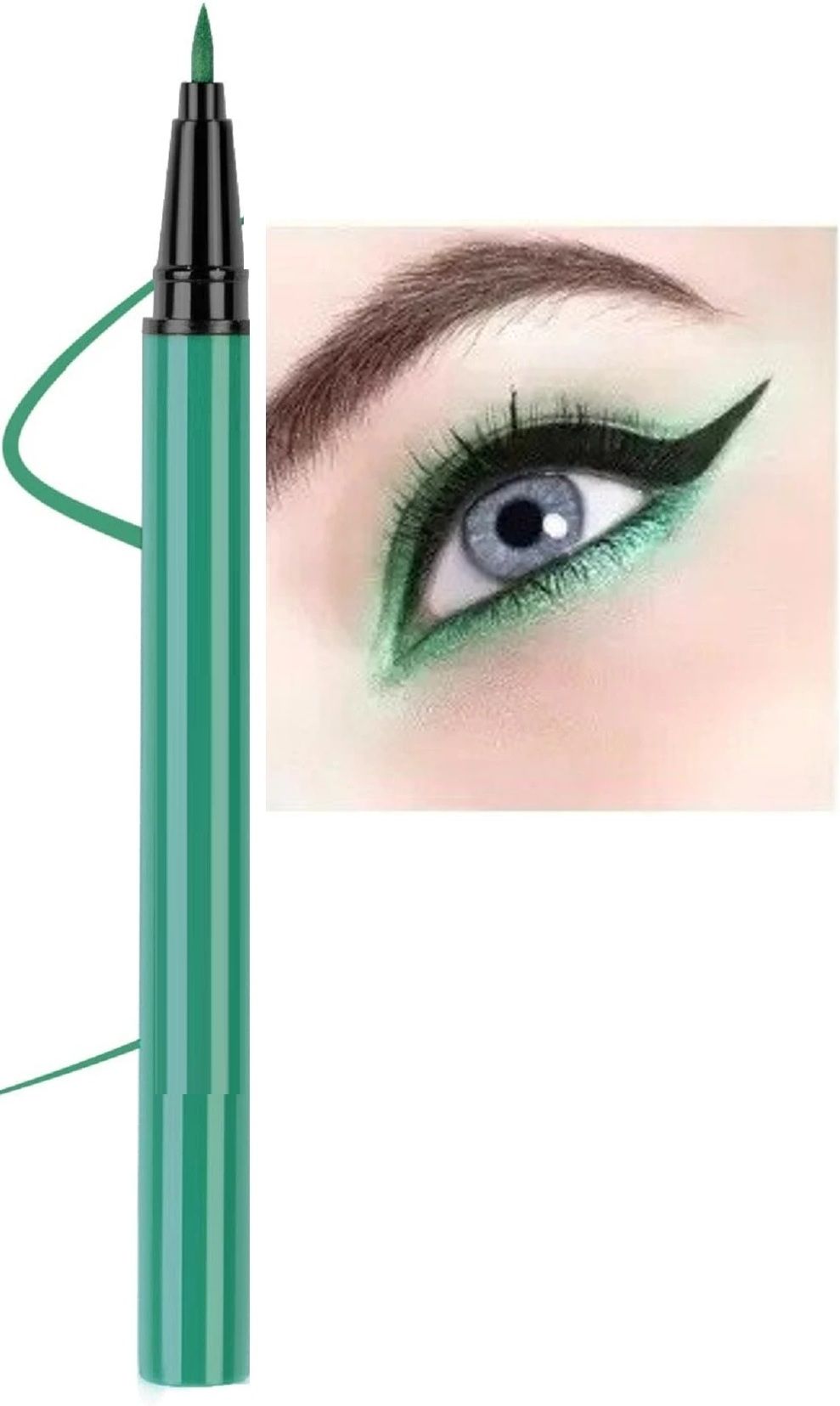Vibrant Green Sketch Eyeliner Fine Tip Easy Application 2 g-image-1
