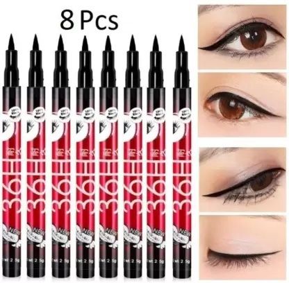 36 Hour Water Proof Long Lasting Liquid Pencil Eye Liner Pack of 8 pc 2.5 g-image-23