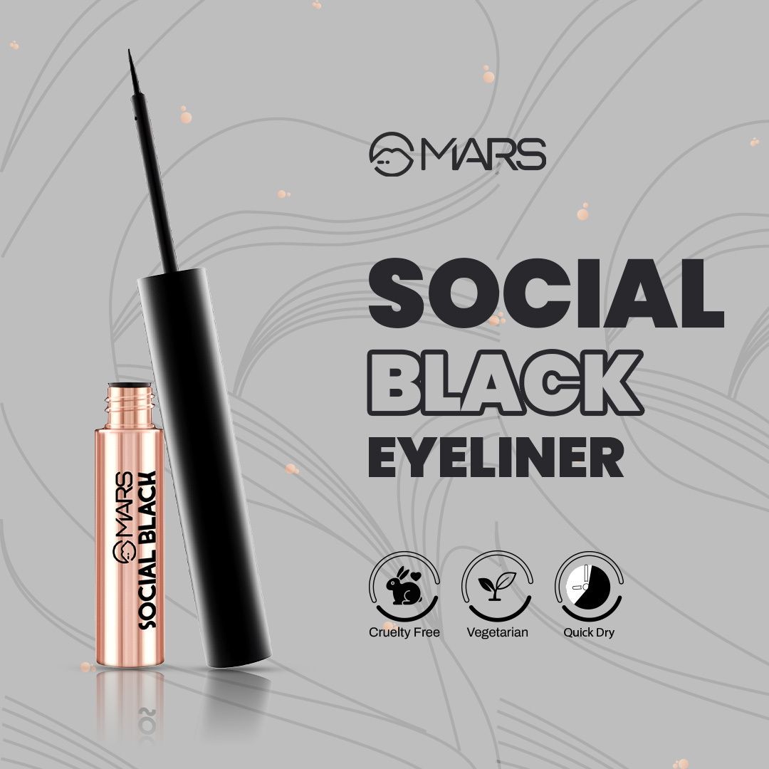 Social Black Liquid Eyeliner 5 ml-image-8