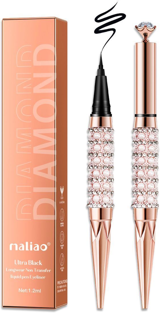 Diamond Ultra Black Eyeliner - 24H Longwear, Non-Transfer, Waterproof Elegance 1.2 g-image-25