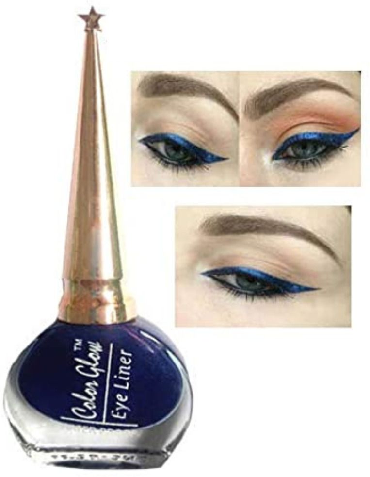 Color Glow Dark Blue Waterproof Liquid Eyeliner 4.5 ml-image-4