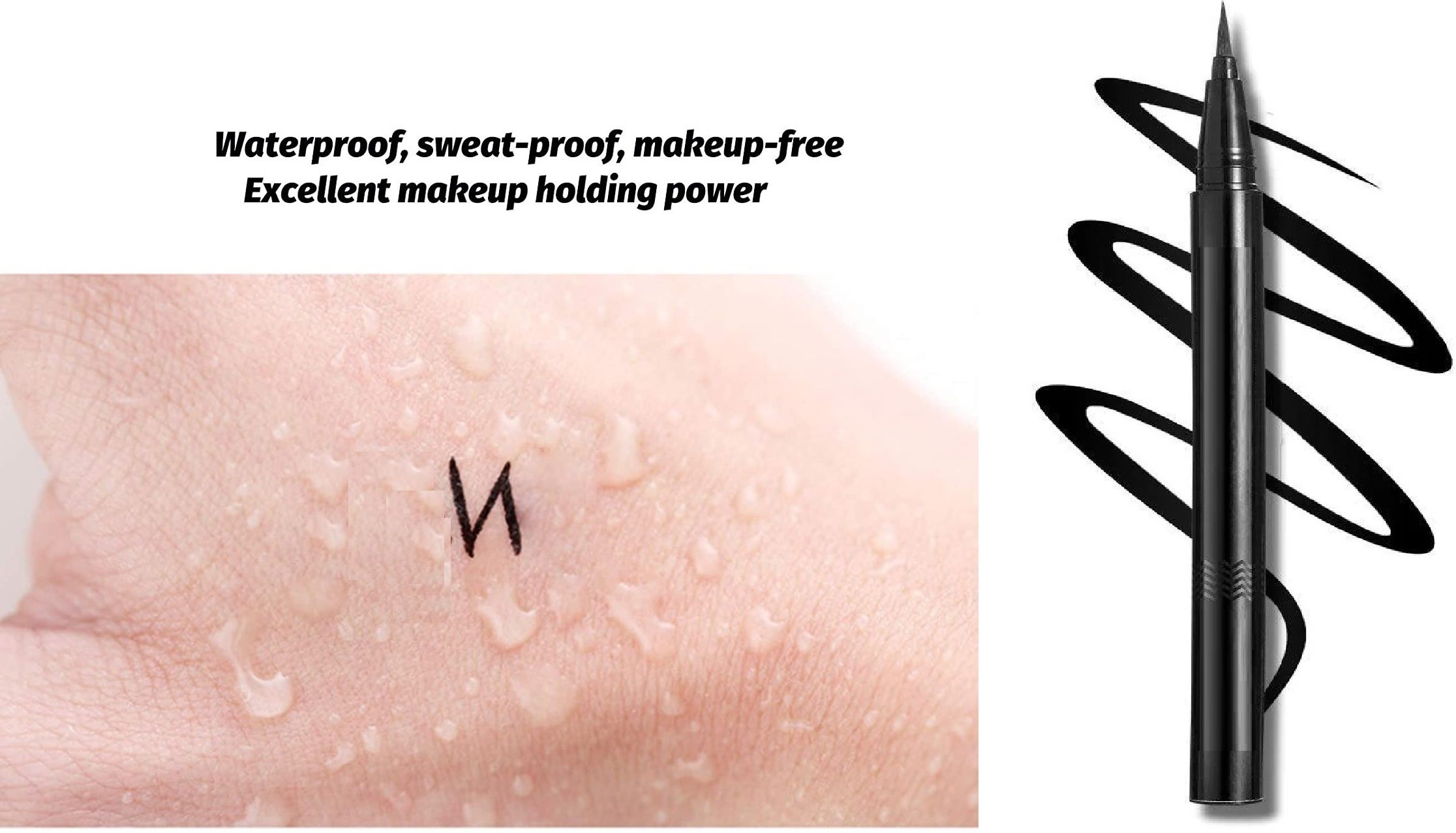 HD Black Eyeliner | Waterproof Smudge Proof Long Lasting Liquid Liner 5 ml-image-42