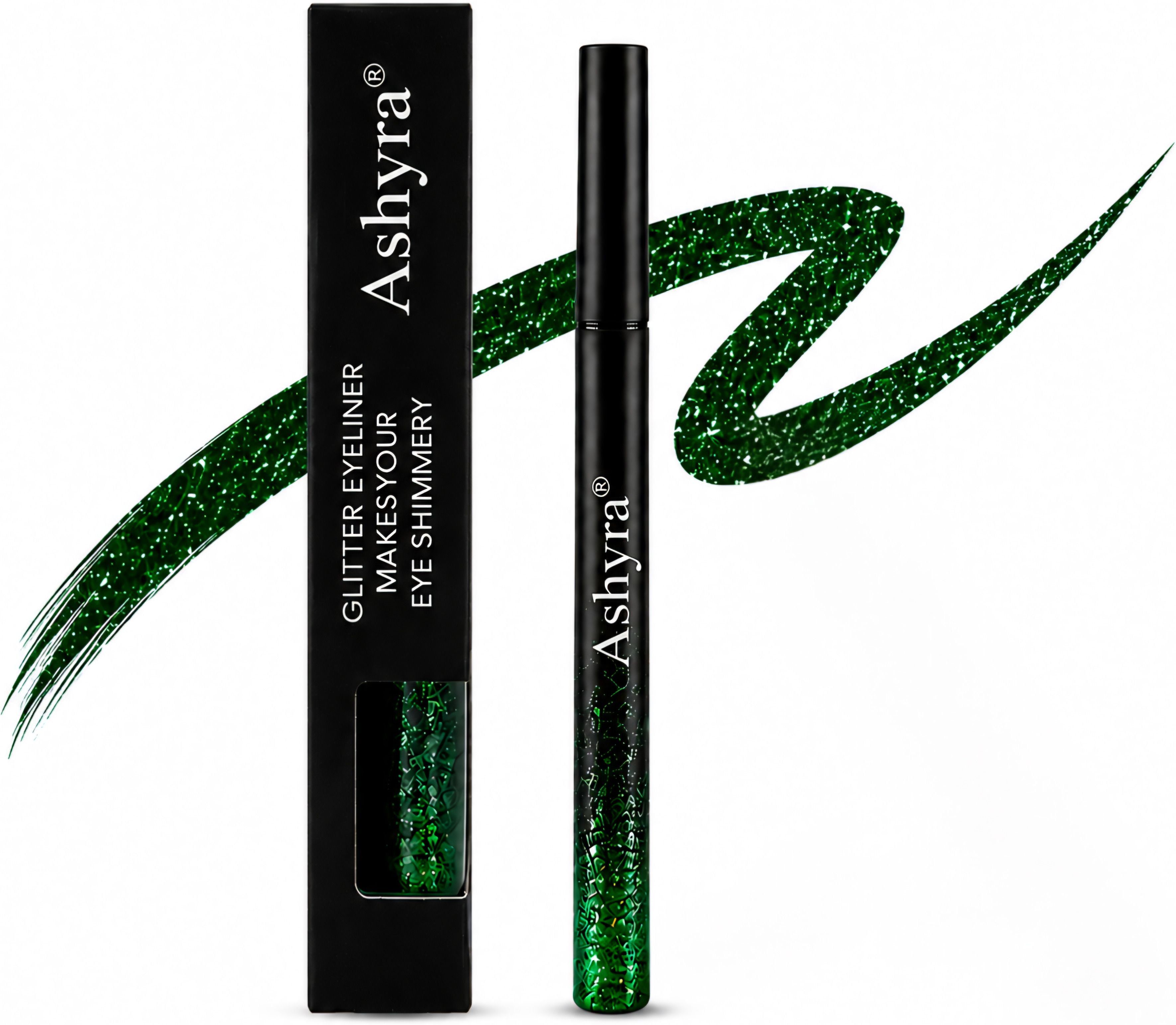 Waterproof Green Glitter Eyeliner | Smudge Proof Metallic Liquid Eye Liner 5 ml-image-21