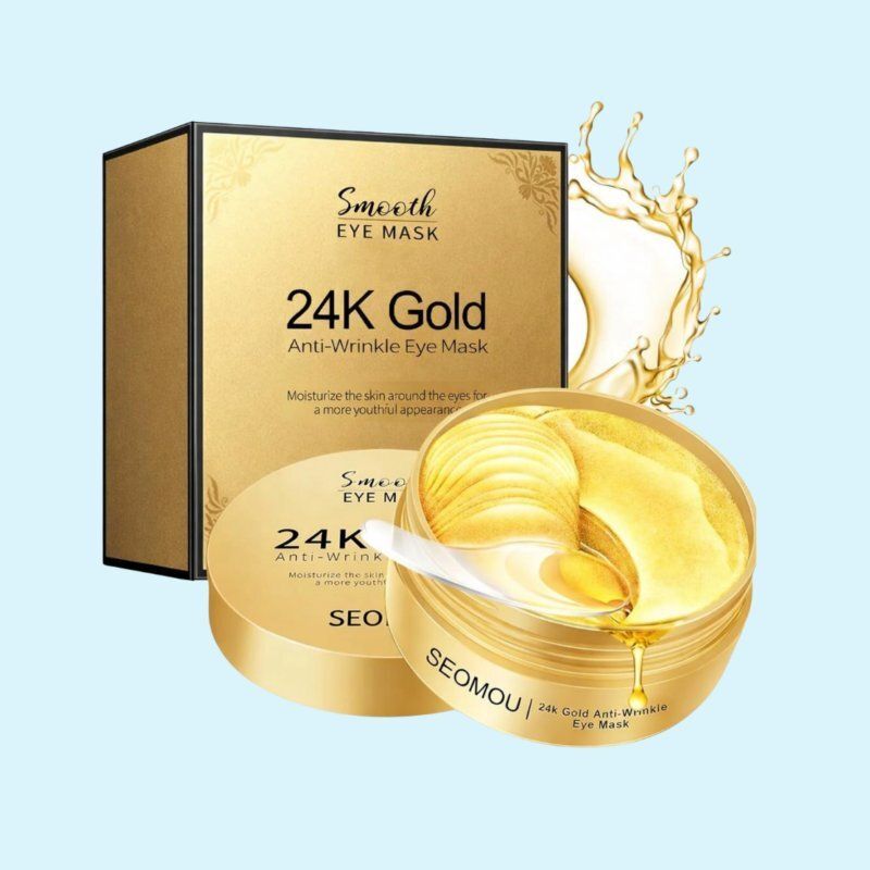 Gold Eye Patches for Moisture Lock & Cooling Effect-image-5
