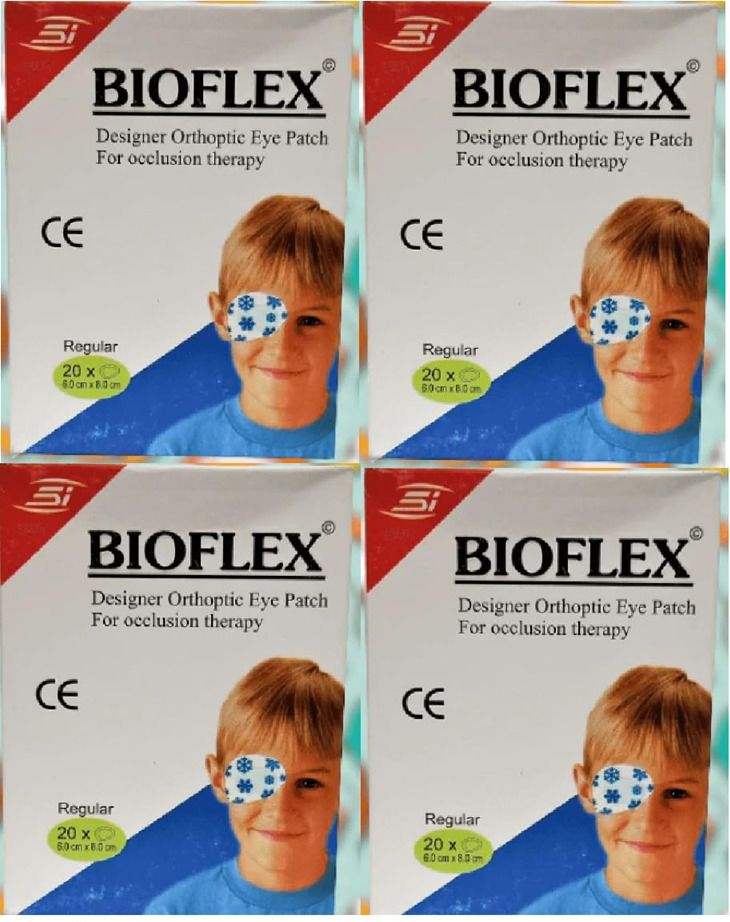 Orthoptic eye patch for occlusion therapy regular 20xO 6.0cmX8.0cm (Pack of 4)-image-16