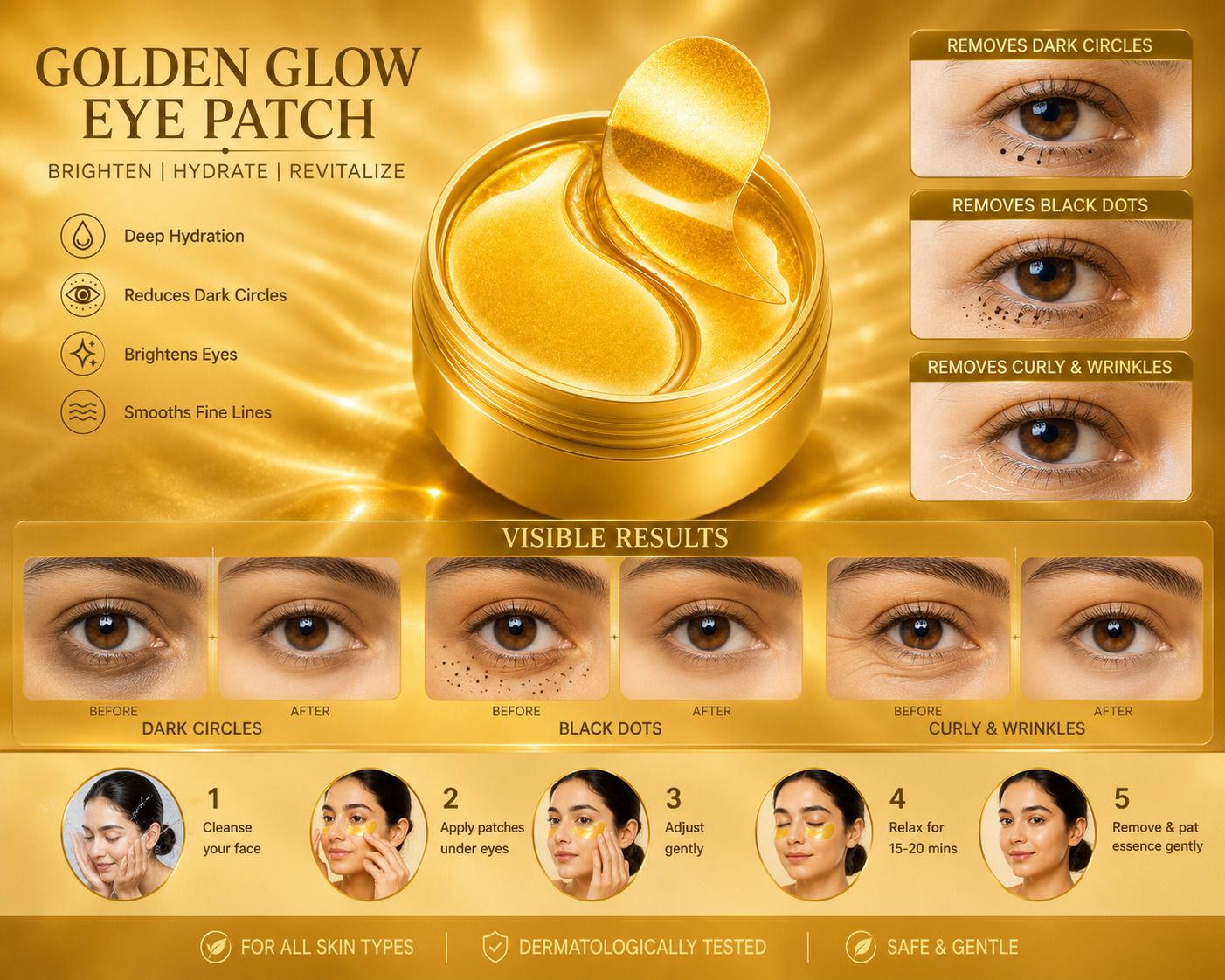 trenzios 24k golden eye patch under dark circles GtAxdA-picture-5