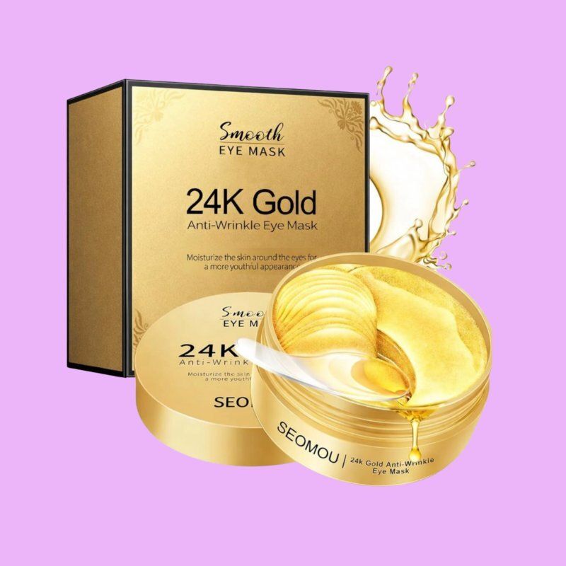 gold eye gel treatment for under eye skin repair & hydration boost