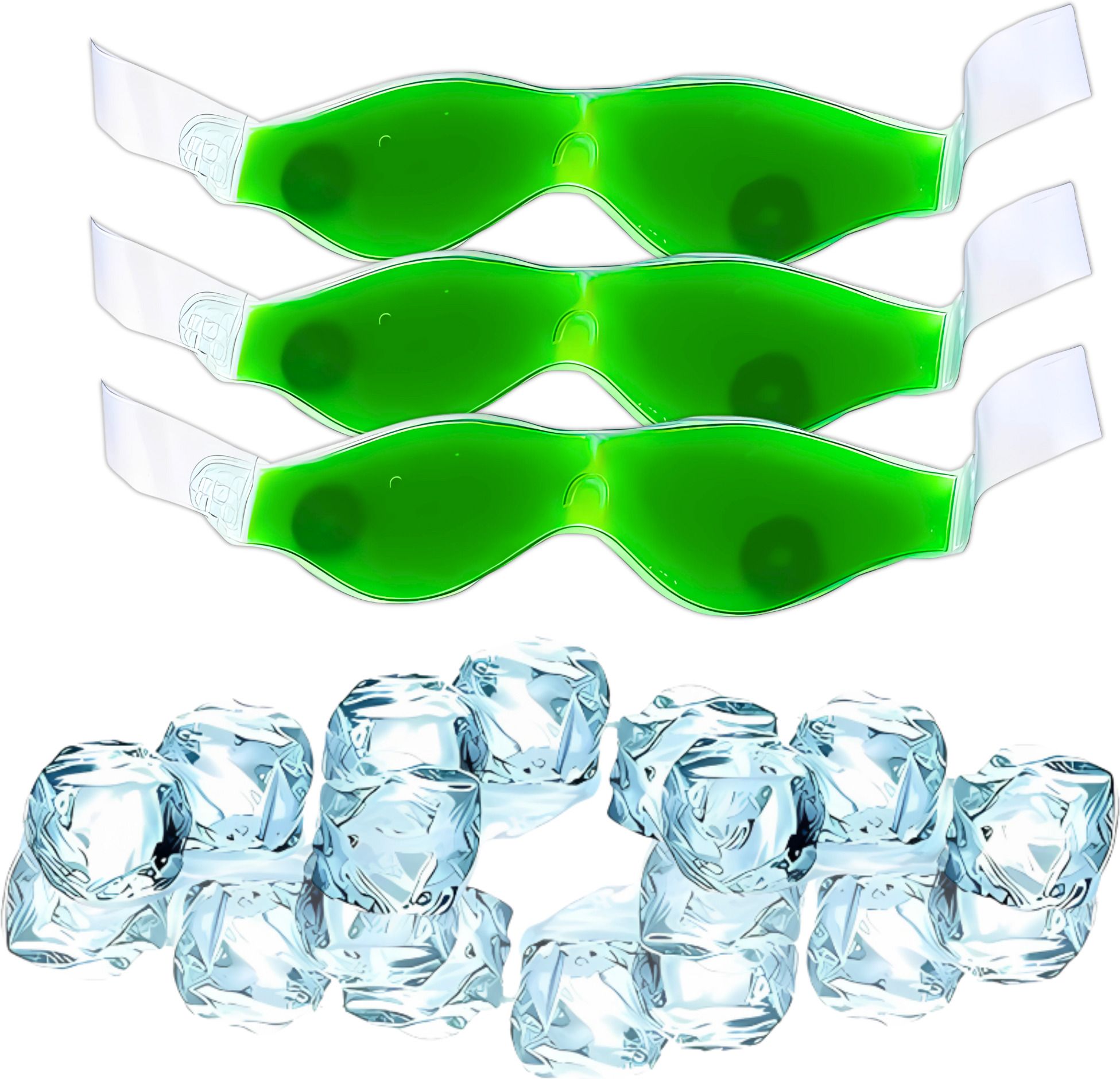 kostech Magnetic Aloevera Cooling Pain Relief Soothing Puffiness Deep Sleep Eye Mask Gel Shade Pack of 3-picture-43