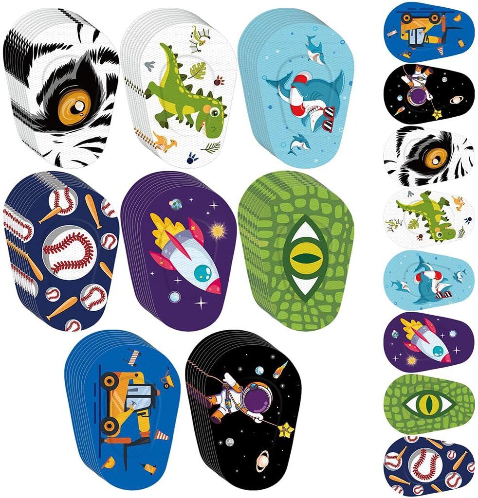 Eye Patches for Kids Cotton Adhesive Eye Patch After Surgery for Lazy Eye 40pcs Films Medical Dressing-image-21