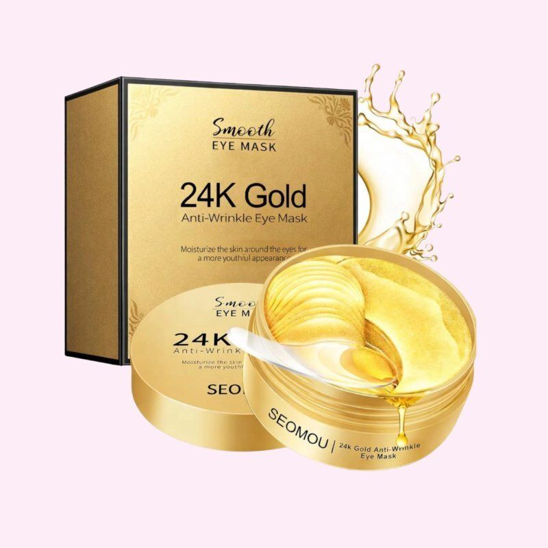 Gold Hydrogel Eye Patch for Under Eye Moisture & Skin Firming Benefits-image-6