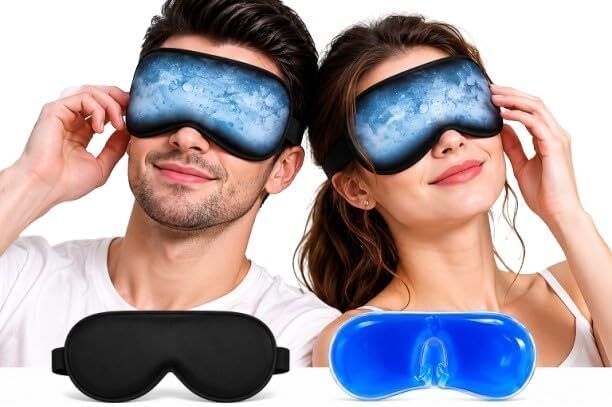 Eye Mask with Gel | Sleeping mask with Cooling Gel Pack | Eye Gel Mask (100 g)-image-35
