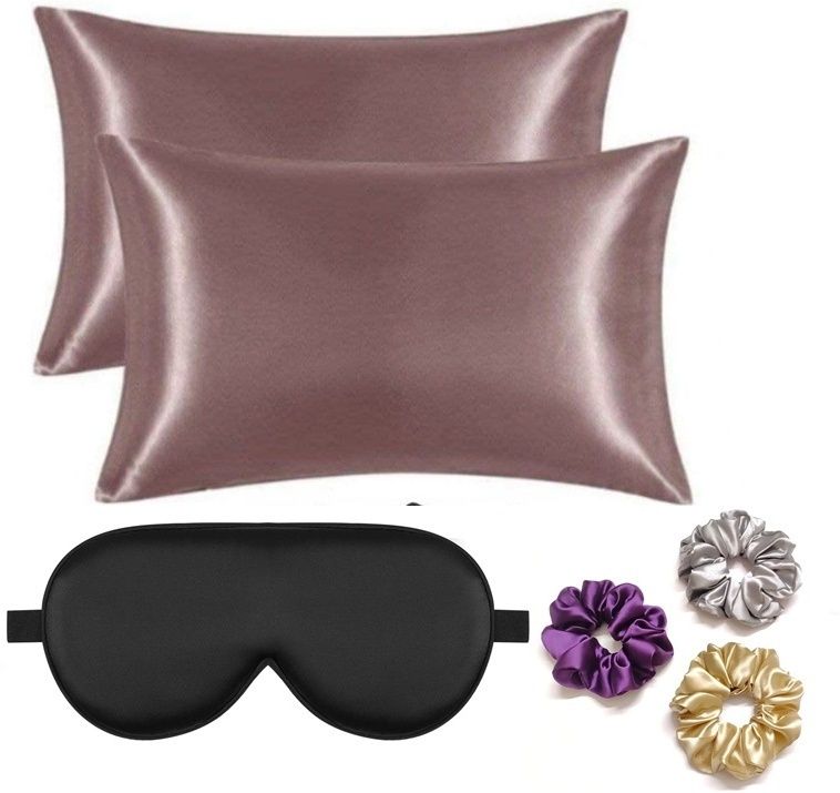 Eye mask pillow cover set of 2
