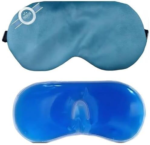 Pain Relief Cooling Gel Relaxing Eye Sleep Mask for Dark Circles | Sky Blue-GL