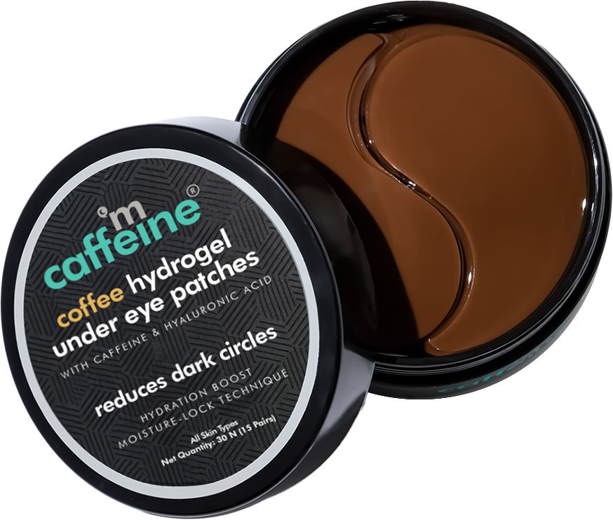 Coffee Hydrogel Under Eye Patches for Dark Circles & Depuffing - 15 Pairs