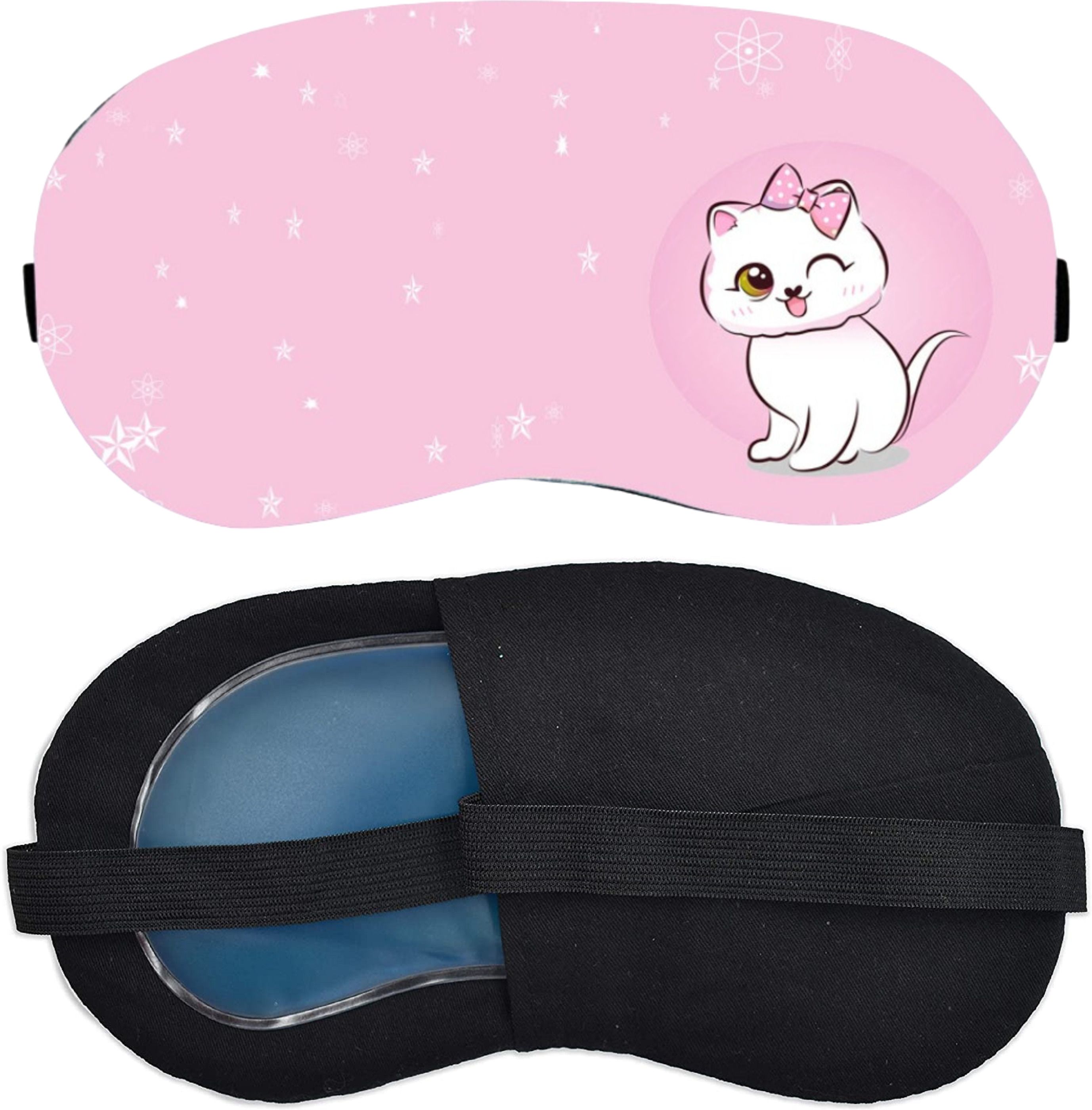 Sleep Eye Mask with Adjustable Strap and Gel.