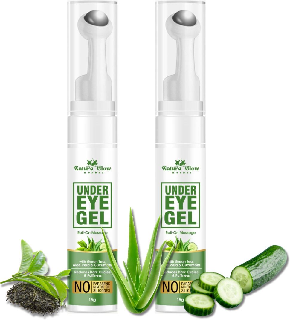 Green Tea Under Eye Roll on for Dark Circles, Puffy Eyes, PACK OF 2-image-43