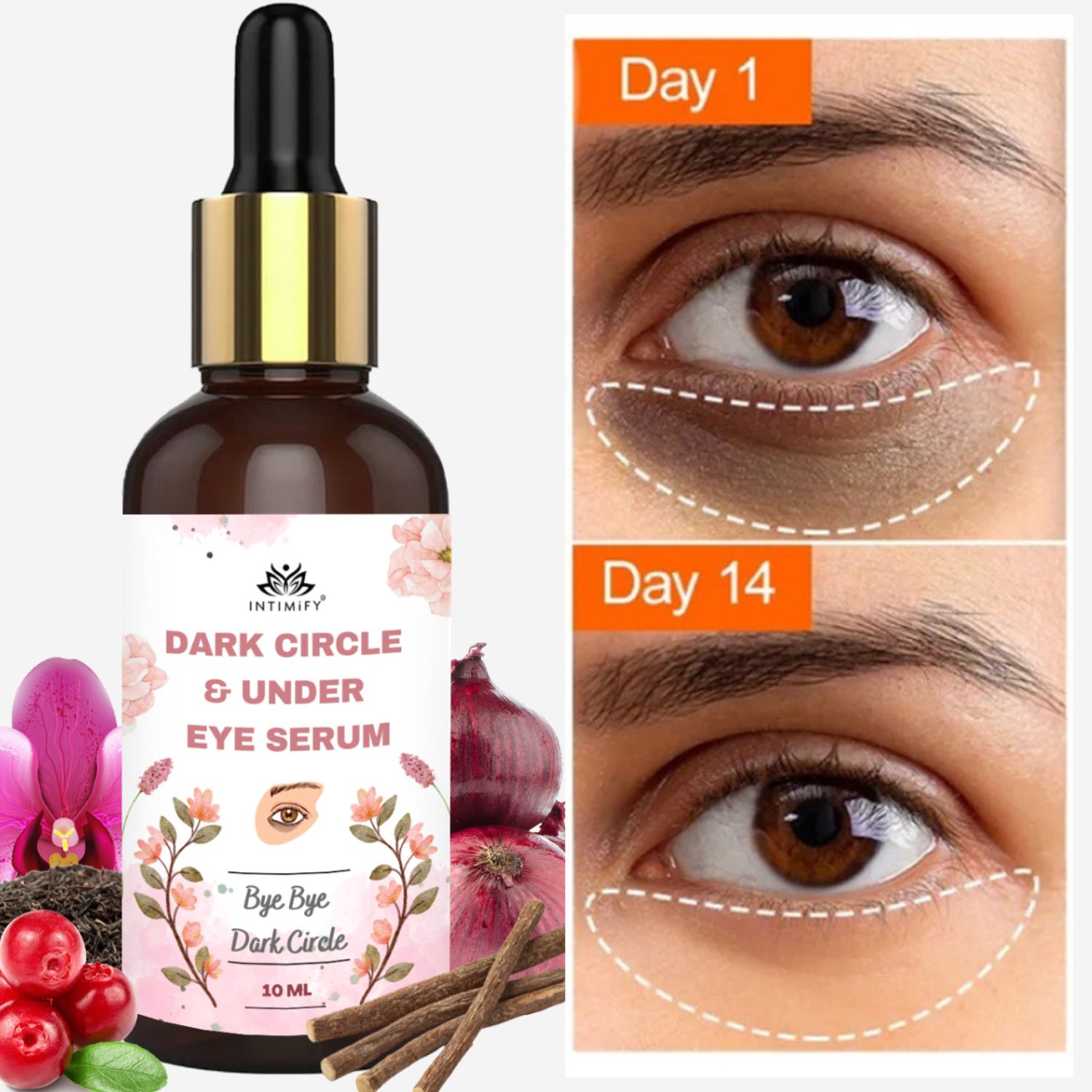 intimify Under Eye Serum, Reduces Dark Circles, Puffiness, Wrinkles For Men & Women-picture-3