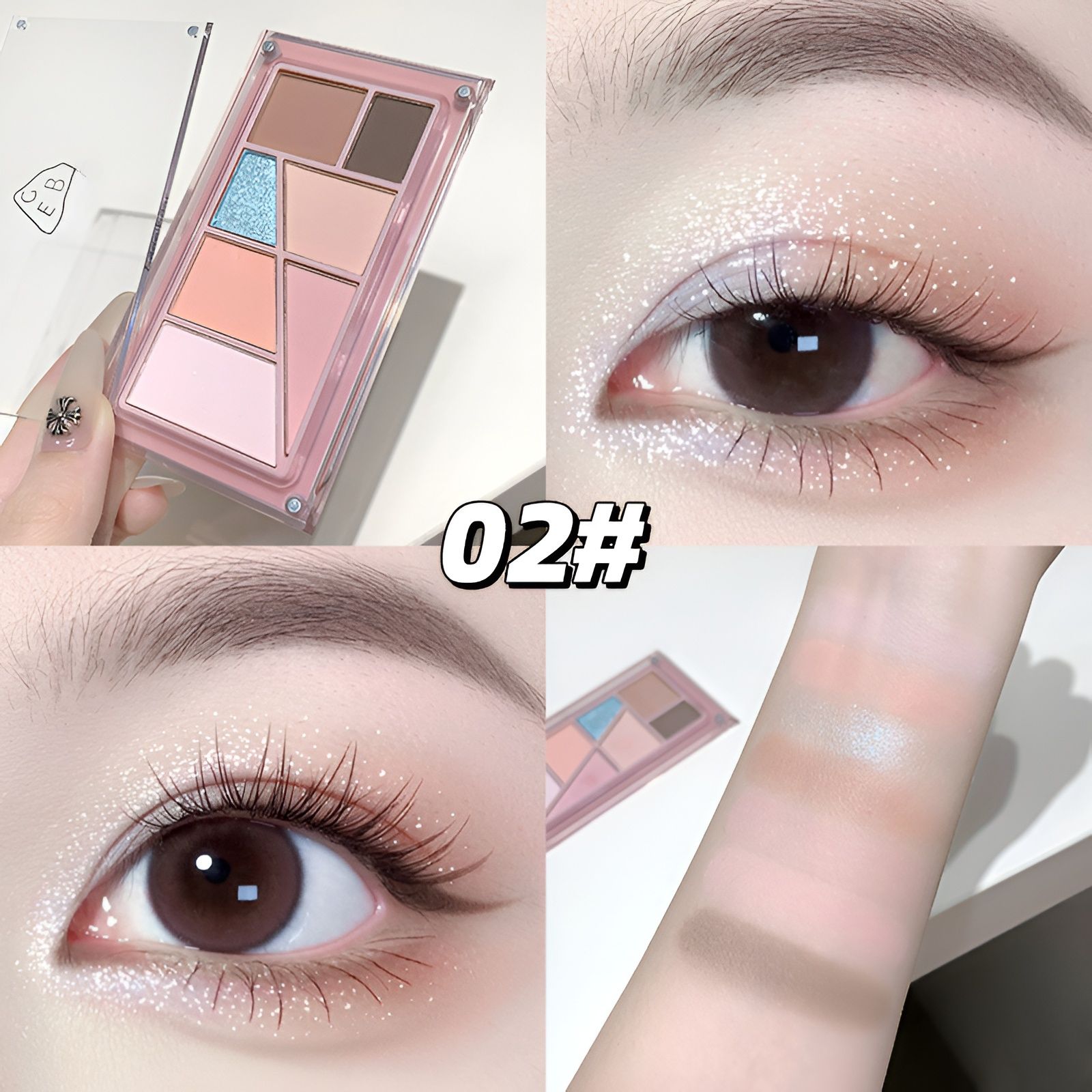 Stacked Eyeshadow Palette Smooth Blendable Matte Shimmer Eye Makeup Kit 10.6 g-image-11