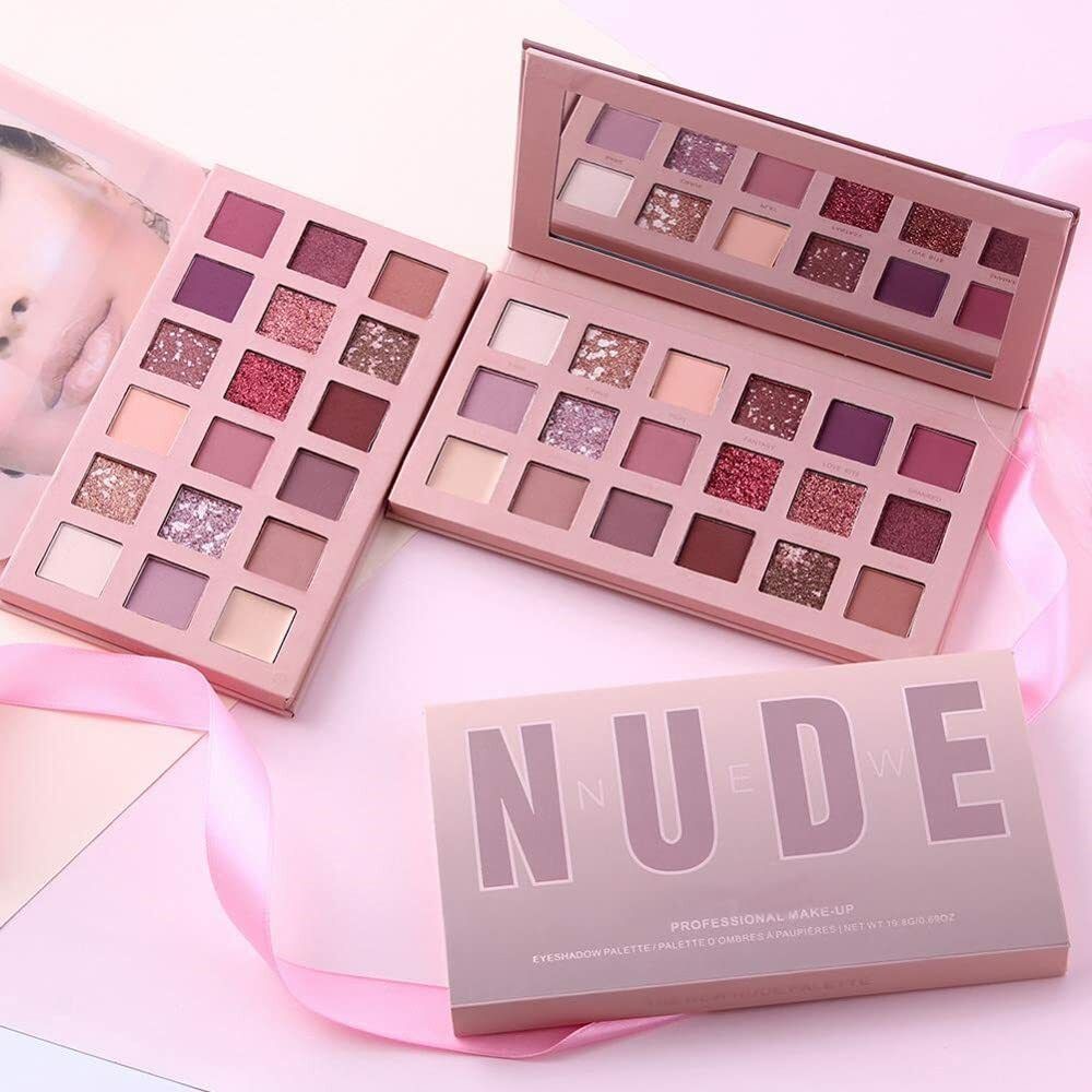 fozzby GIRL BEAUTY Nude Edition Eyeshadow 18 Color Palette, Shimmer and Matte Finish-picture-14