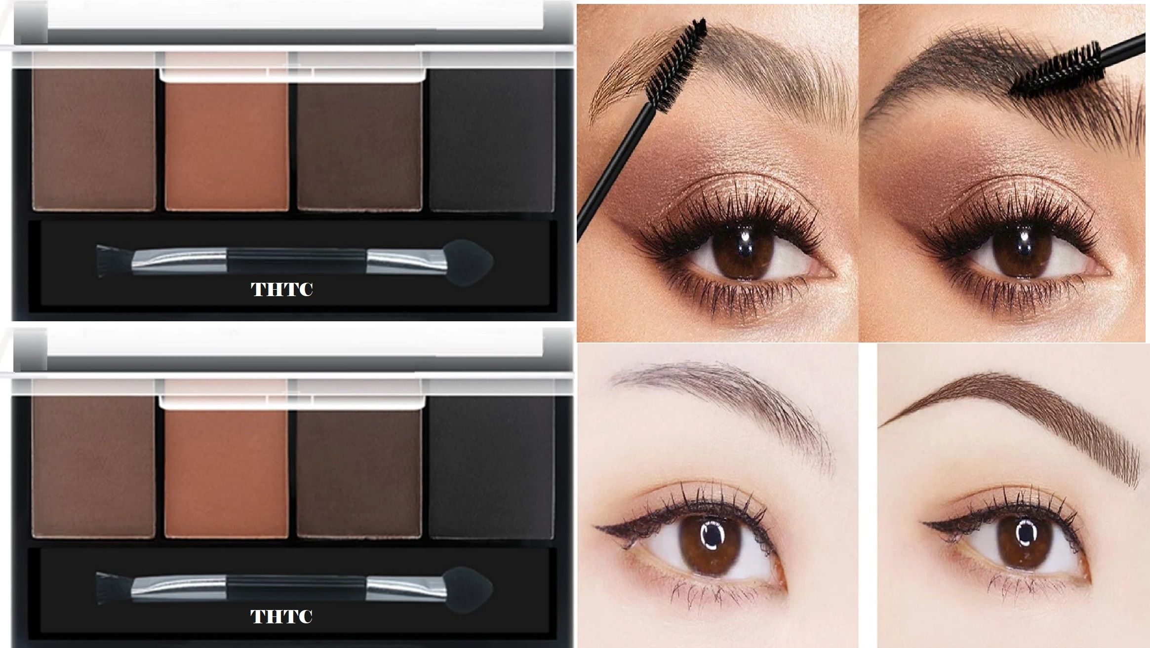thtc Quick 3 in 1 Colour eyebrow pallet For perfect Looking Pallet (MULTI COLOR) 18 g-picture-47